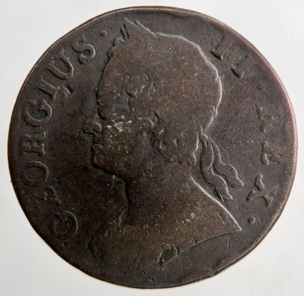 1745 George II 2nd Half-Penny Coin | Collectable Grade