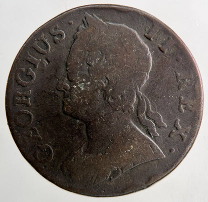 1745 George II 2nd Half-Penny Coin | Collectable Grade