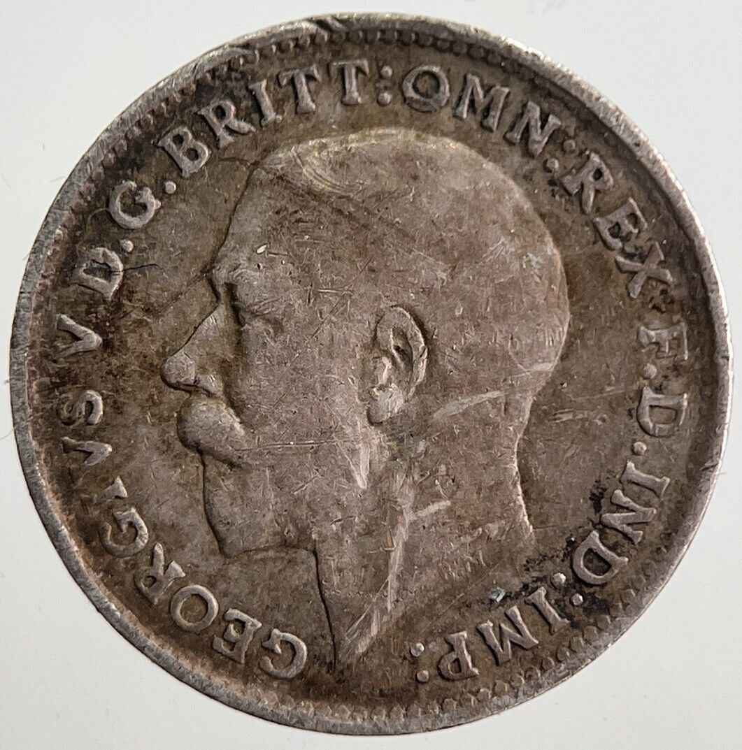 1917 George V Threepence Silver Coin | Fine Collectable Grade | a7883