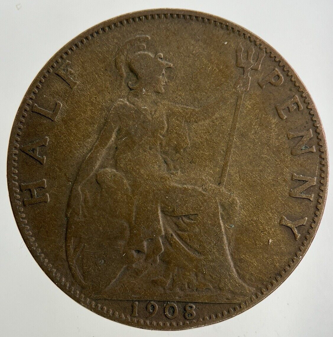 1908 Edward VII Half - Penny Coin | Collectable Grade
