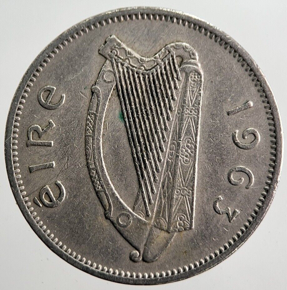 1963 Irish Dog Sixpence Coin | Very High Grade | a7407