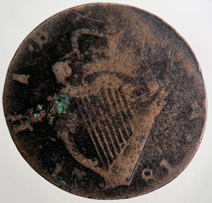 1781 George III Irish Hibernia Half - Penny Coin | Collectable Grade | a9849