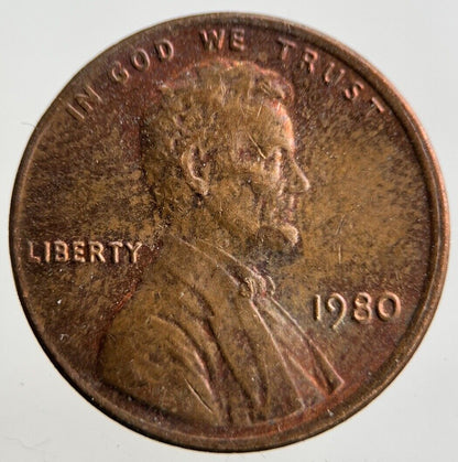 1980 Lincoln 1 Cent Coin | Fine Collectable Grade