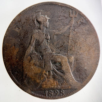 1898 Victoria One Penny Coin | Collectable Grade