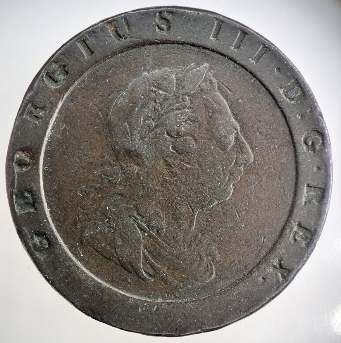1797 George III Cartwheel Two - Pence Coin | Very High Grade | a2624