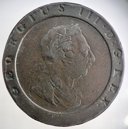 1797 George III Cartwheel Two - Pence Coin | Very High Grade | a2624