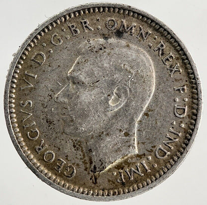 1942-S Australia Threepence Silver Coin | Fine Collectable Grade