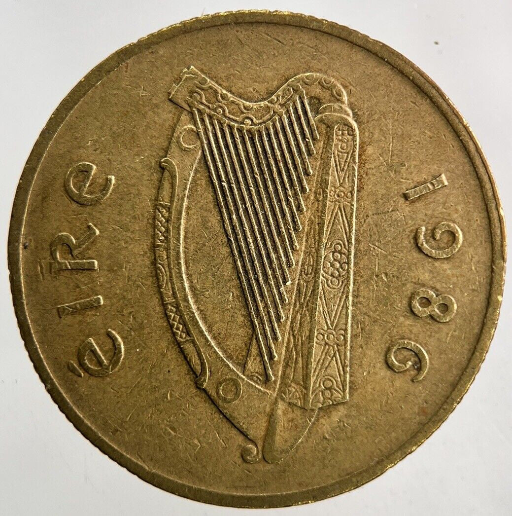 1986 Irish 20p Twenty - Pence Coin | Fine Collectable Grade