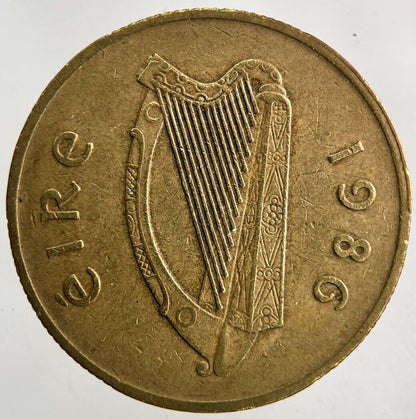 1986 Irish 20p Twenty - Pence Coin | Fine Collectable Grade