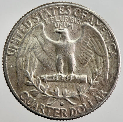 1964 - D US USA Quarter Dollar Silver Coin | Very High Grade | a7938