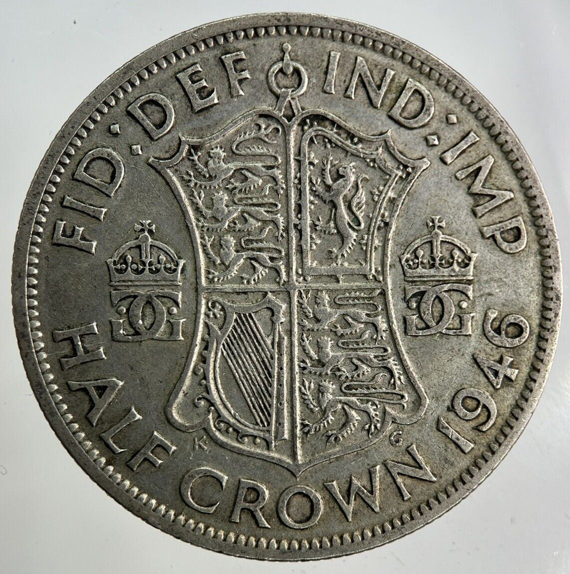 1946 George VI Half - Crown Silver Coin | Fine Collectable Grade