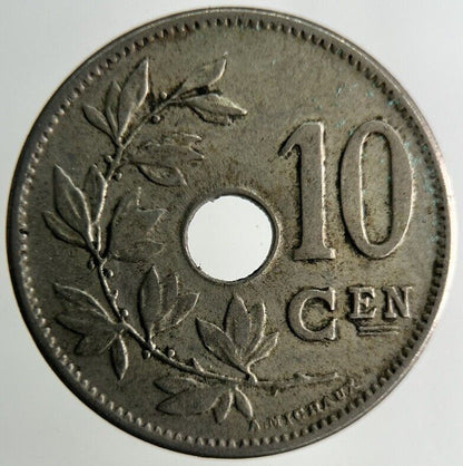 1904 Belgium 10 Centimes Coin | Fine Collectable Grade