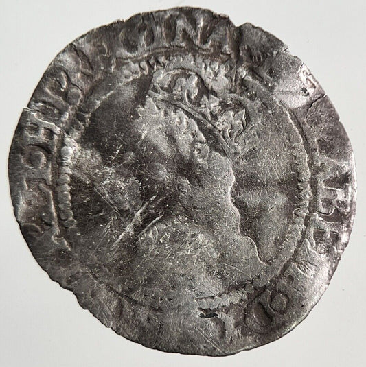 Elizabeth I 1st Half - Groat British Silver Hammered Coin | Collectable Grade