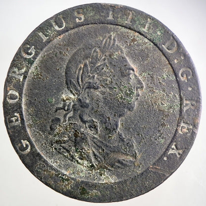 1797 George III 3rd Cartwheel One Penny Coin | Fine Collectable Grade