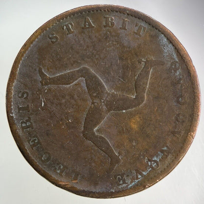 1839 Isle Of Man Half-Penny Coin | Collectable Grade