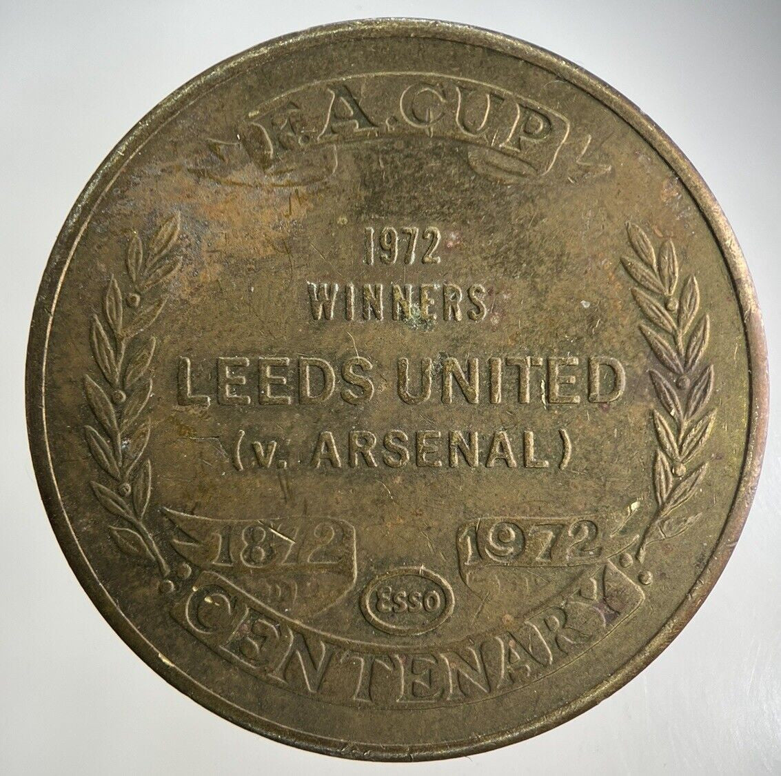1972 Leeds Arsenal Football FA Cup Winners Token Coin | Fine Collectable Grade