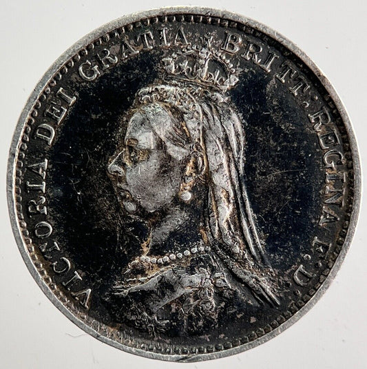 1887 Victoria Threepence Silver Coin | Very High Grade