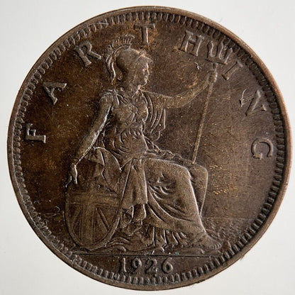 1926 George V Farthing Coin | Fine Collectable Grade