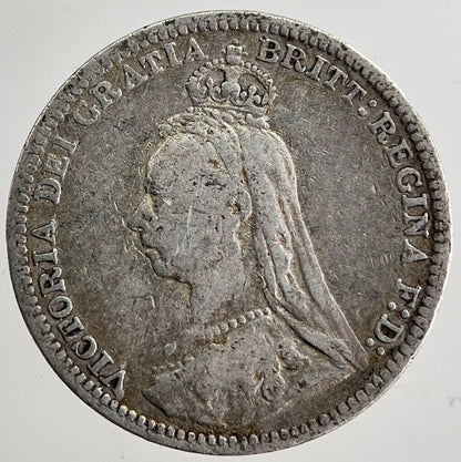 1892 Victoria Threepence Silver Coin | Fine Collectable Grade | a8696