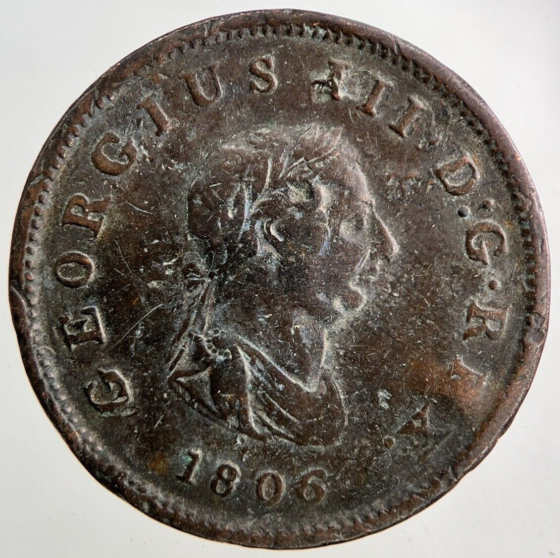 1806 George III 3rd Half - Penny Coin | Collectable Grade