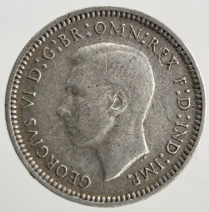 1943 Australia Threepence Silver Coin | Fine Collectable Grade
