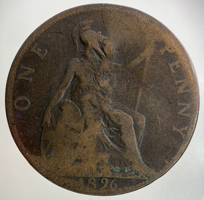 1896 Victoria Stamped One Penny Coin | Collectable Grade