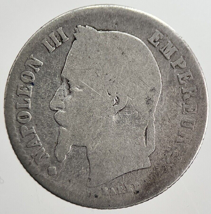 1866 France 50 Cent Silver Coin | Fair Grade | a8373