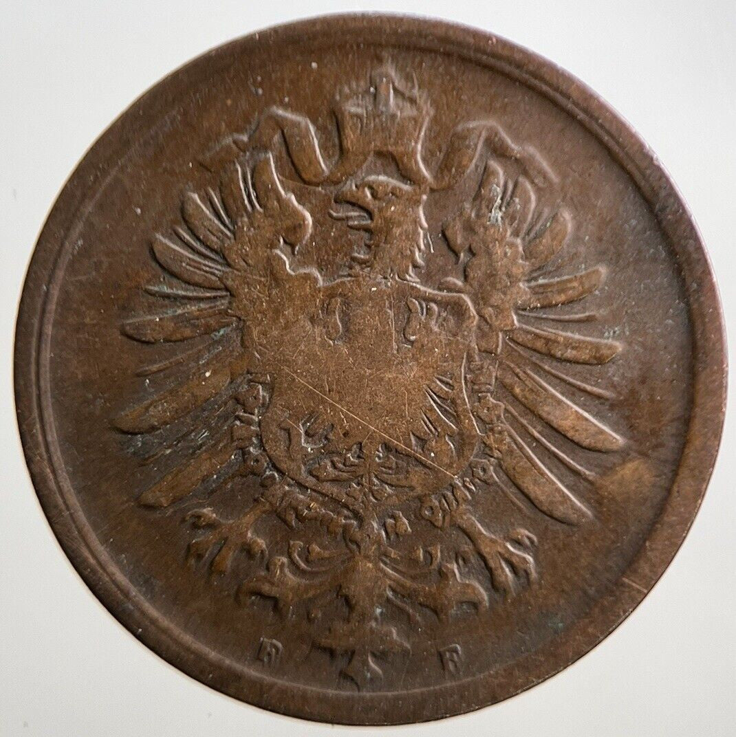 1875 - F Germany 2 Pfennig Coin | Collectable Grade | a3079