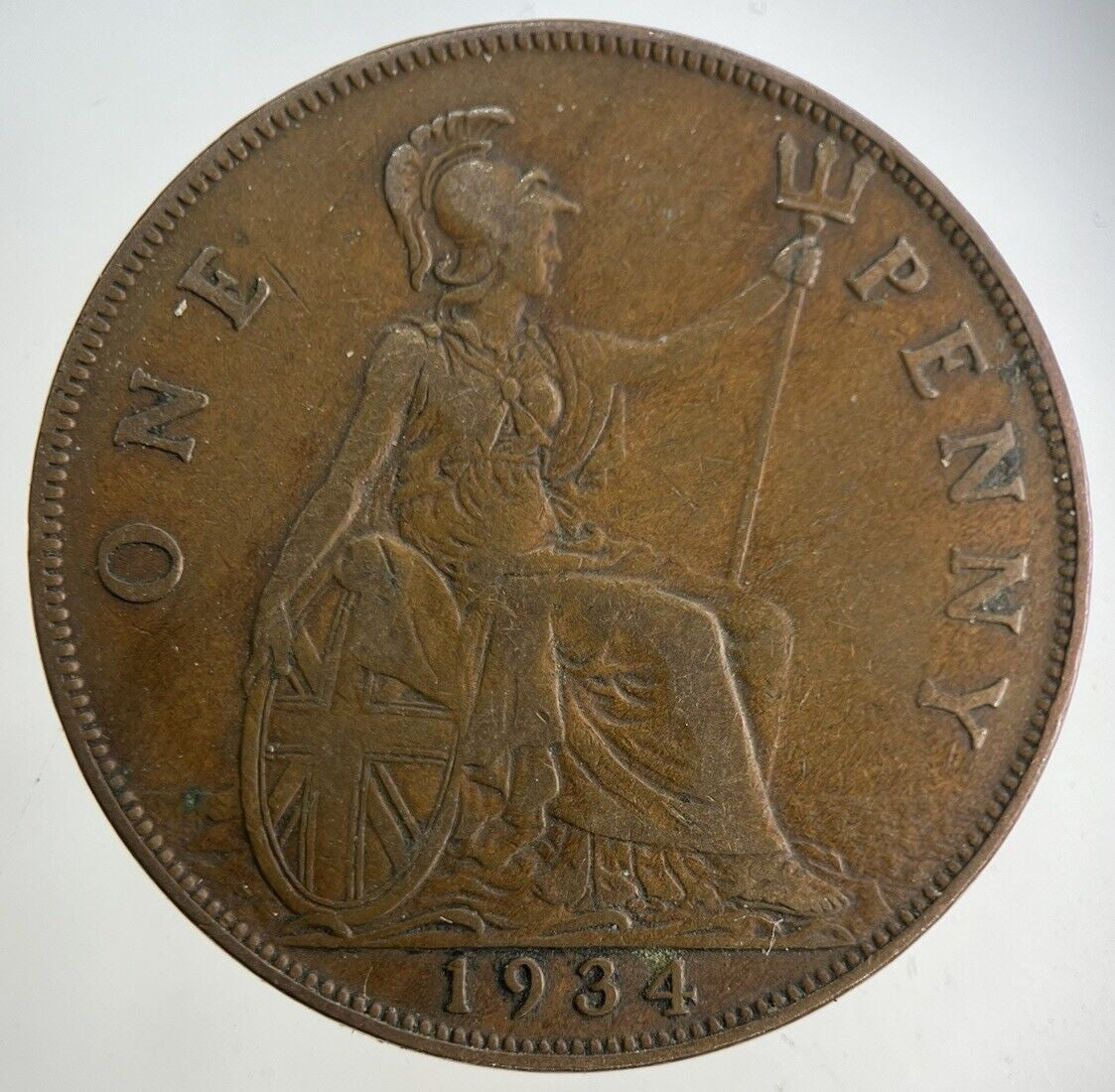 1934 George V One Penny Coin | Fine Collectable Grade