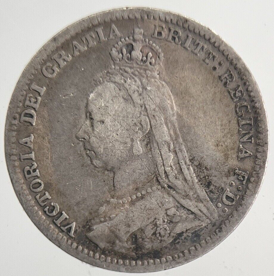 1891 Victoria Threepence Silver Coin | Fine Collectable Grade