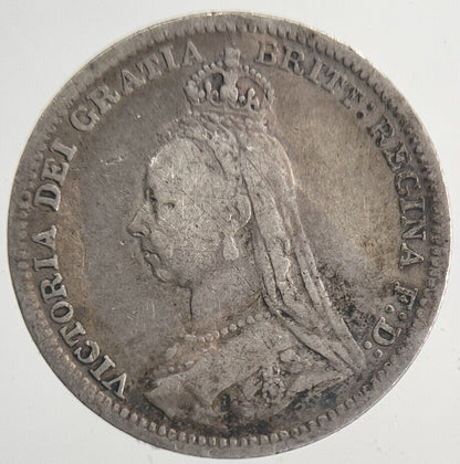 1891 Victoria Threepence Silver Coin | Fine Collectable Grade