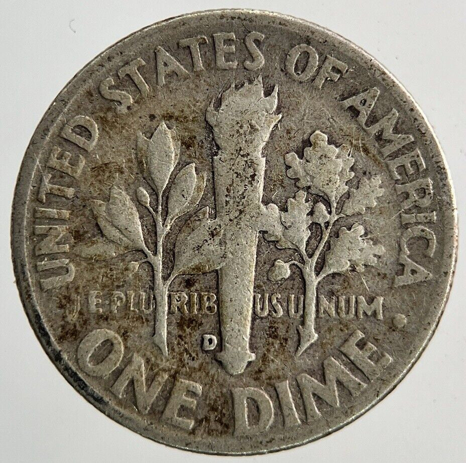 1952 - D US USA Roosevelt Dime Silver Coin | Collectable Grade
