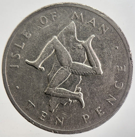 1977 Isle of Man 10p Coin | Collectable Grade | a4795