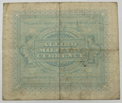 Old Vintage Italy 2 Lire Banknote | Collectable Grade