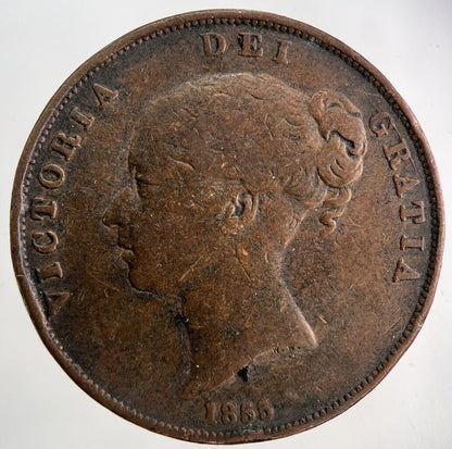 1855 Victoria One Penny Coin | Collectable Grade
