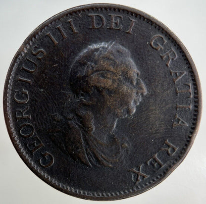 1799 George III 3rd Half - Penny Coin | Fine Collectable Grade