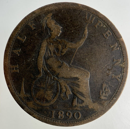 1890 Victoria Half - Penny Coin | Collectable Grade