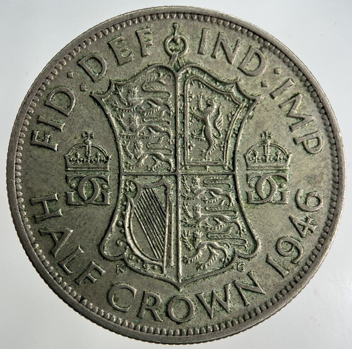 1946 George VI Half - Crown Silver Coin | Fine Collectable Grade