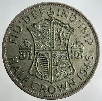 1946 George VI Half - Crown Silver Coin | Fine Collectable Grade