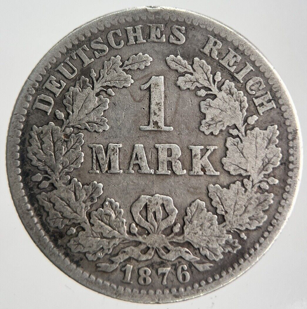1876 Germany 1 Mark Silver Coin | Collectable Grade | a4500