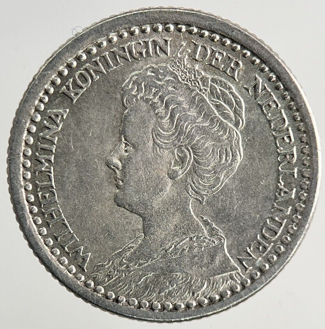1925 Netherlands 10 Cents Silver Coin | Very High Grade