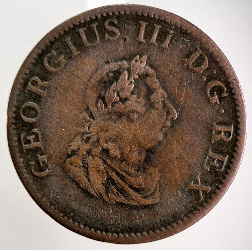 1805 Irish Half - Penny Coin | Fine Collectable Grade