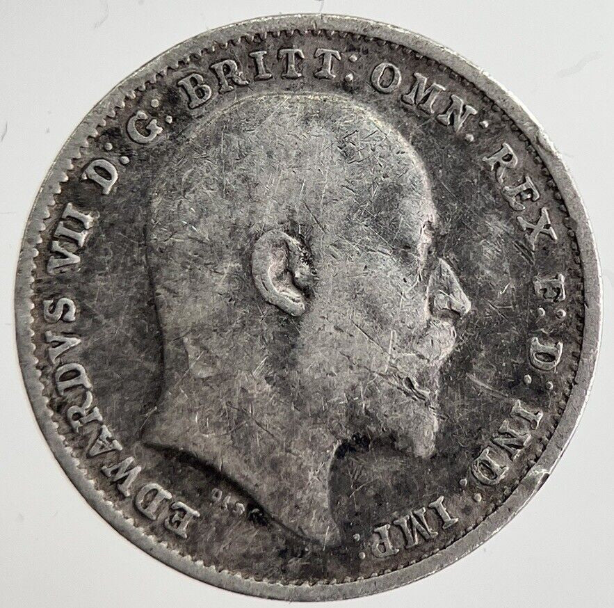 1902 Edward VII Threepence Silver Coin | Collectable Grade | a8862