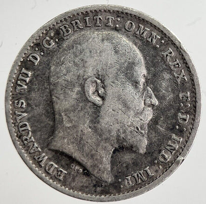 1902 Edward VII Threepence Silver Coin | Collectable Grade | a8862
