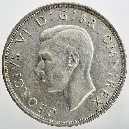 1942 George VI Half - Crown | British Silver Coin | Very High Grade | a1098