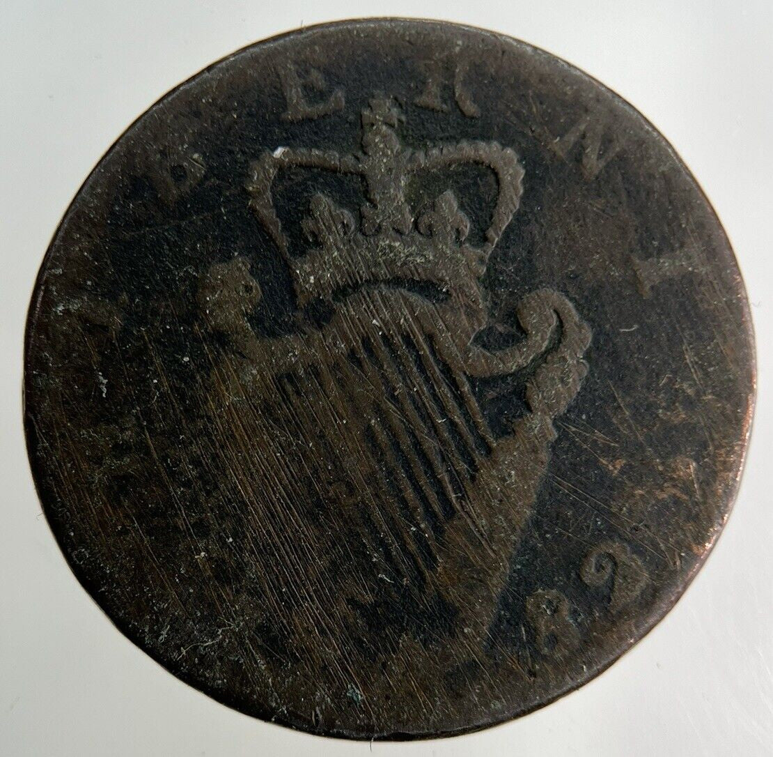 1782 Irish Half - Penny Coin | Collectable Grade
