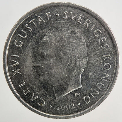 2002 Sweden 1 Krona Coin | Very High Grade