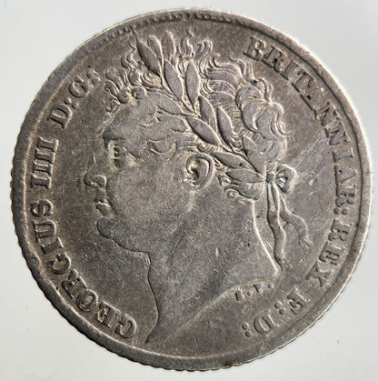 1825 George IV Sixpence Silver Coin | Fine Collectable Grade