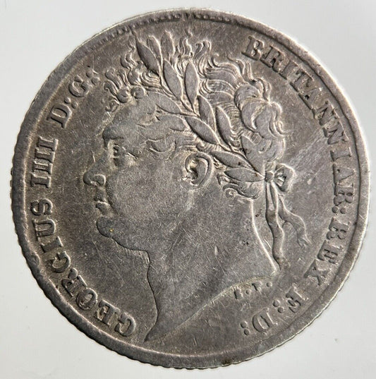 1825 George IV Sixpence Silver Coin | Fine Collectable Grade