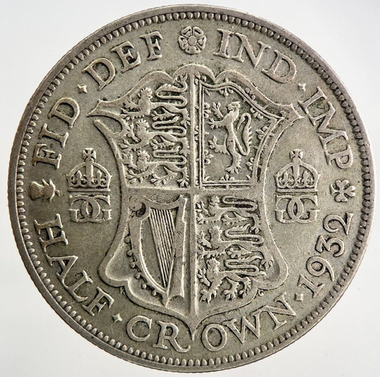 1932 George V Half - Crown Silver Coin | Fine Collectable Grade